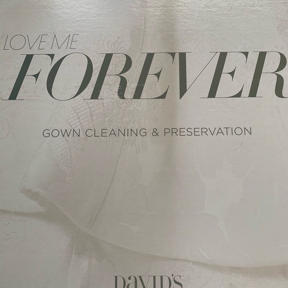 David’s Forever gown cleaning and preservation.